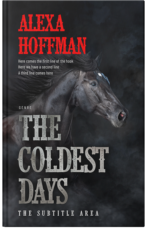 Front view of Premade Nature Book Cover - Shark