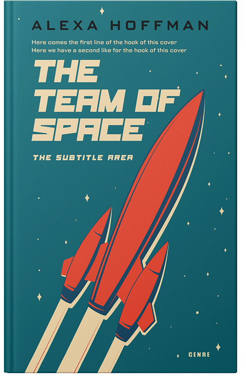 Front view of Atoll #28626 - Premade Science Fiction Book Cover