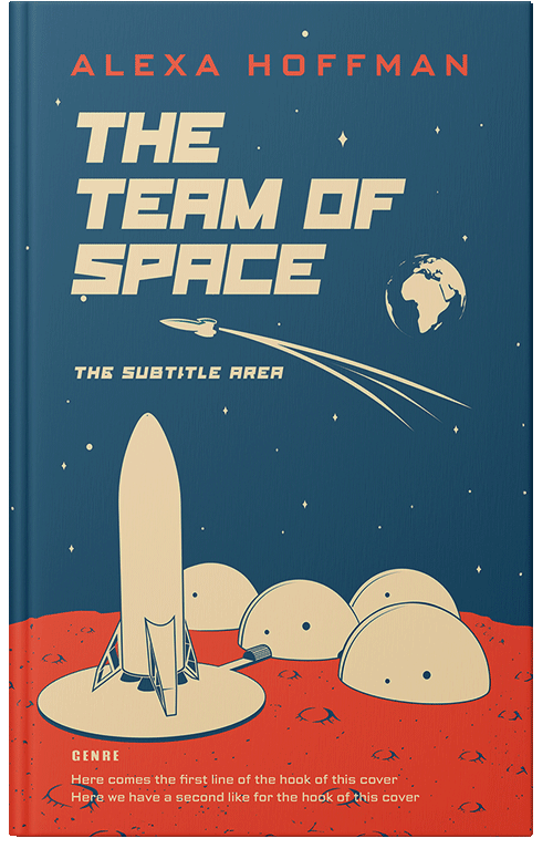 Front view of Premade Science Fiction Book Cover - Chathams Blue