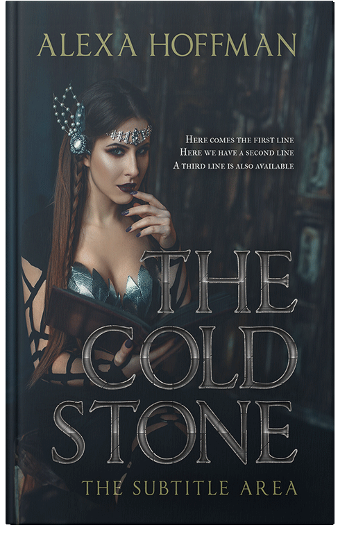 Front view of Premade Fantasy Book Cover - Shark