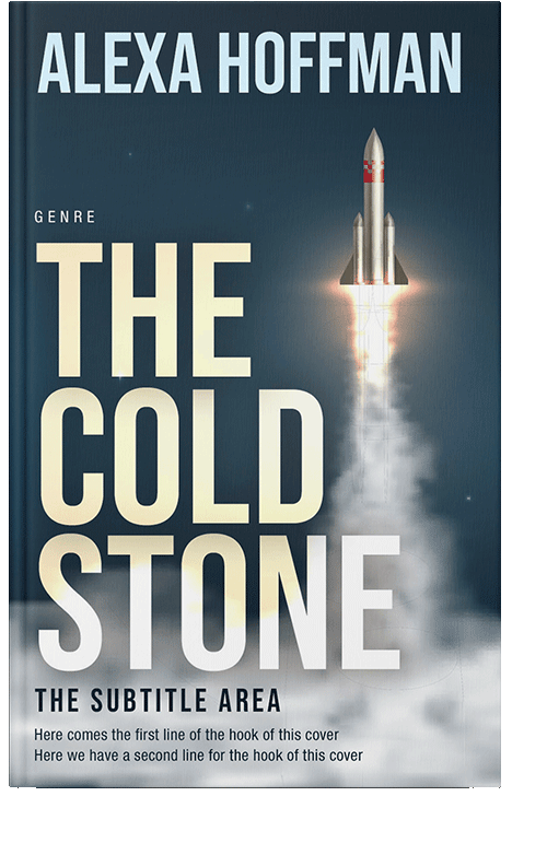 Front view of Blue Dianne #28661 - Premade Science Fiction Book Cover