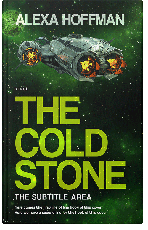 Front view of Atlantis #28665 - Premade Science Fiction Book Cover