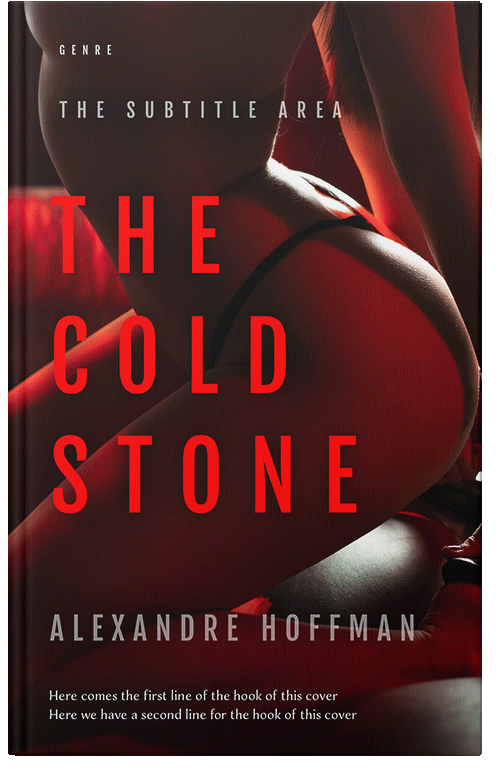 Front view of Premade Erotica Book Cover - Aubergine