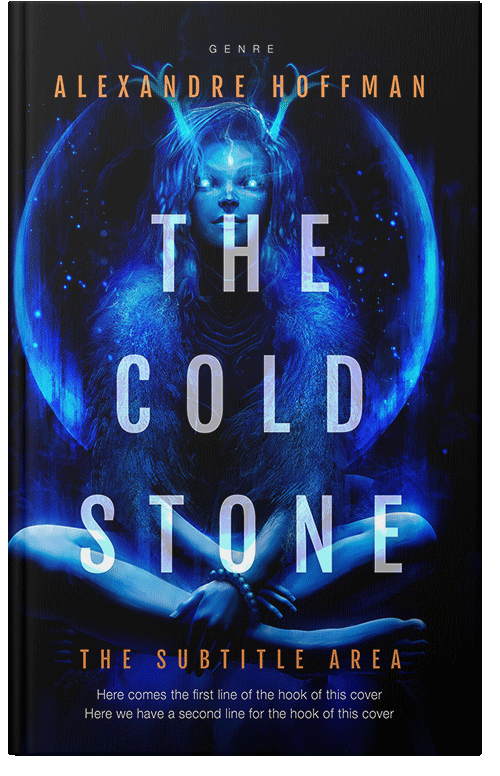 Front view of Premade Fantasy Book Cover - Black Pearl