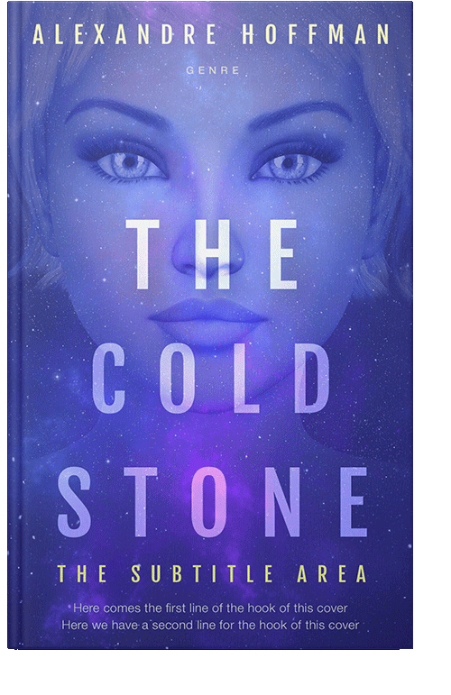 Front view of Blue Violet #28695 - Premade Science Fiction Book Cover