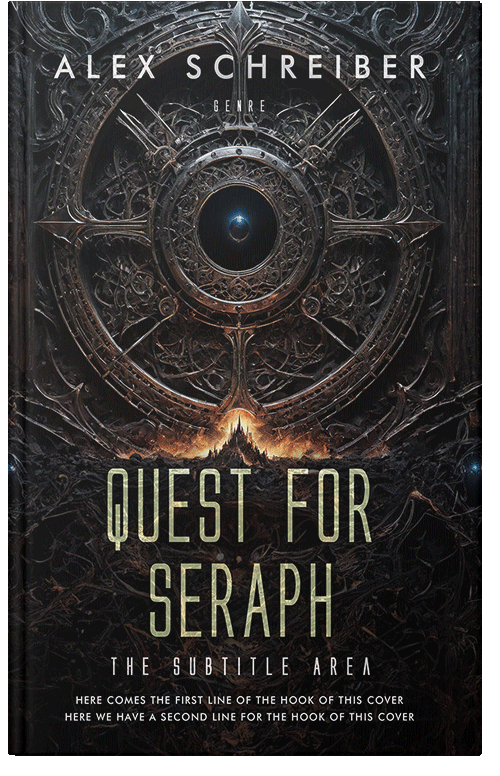 Front view of Premade Fantasy Book Cover - Cod Gray