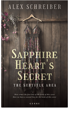 Pre Made Book Cover Cocoa Brown