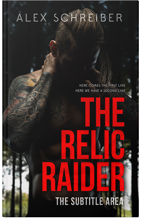 Front view of Cinnabar #28761 - Premade Erotica Book Cover