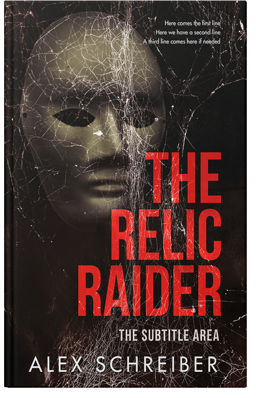 Front view of Premade Horror Book Cover - Roman