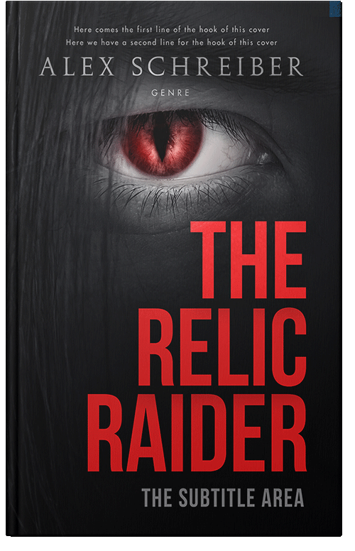 Front view of Persian Red #28764 - Premade Horror Book Cover