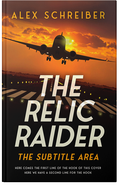 Front view of Crowshead #28771 - Premade Action & Adventure Book Cover