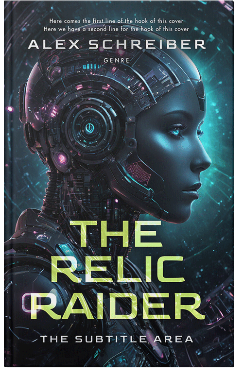 Front view of Mirage #28784 - Premade Science Fiction Book Cover