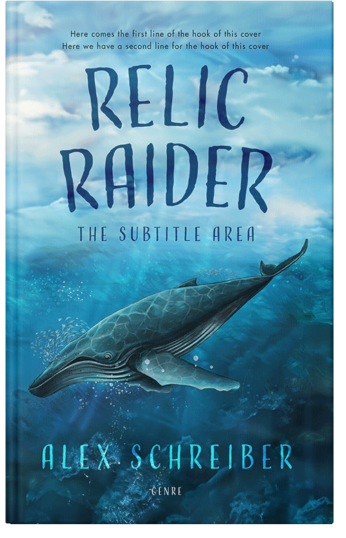 Front view of Chathams Blue #28786 - Premade Fantasy Book Cover