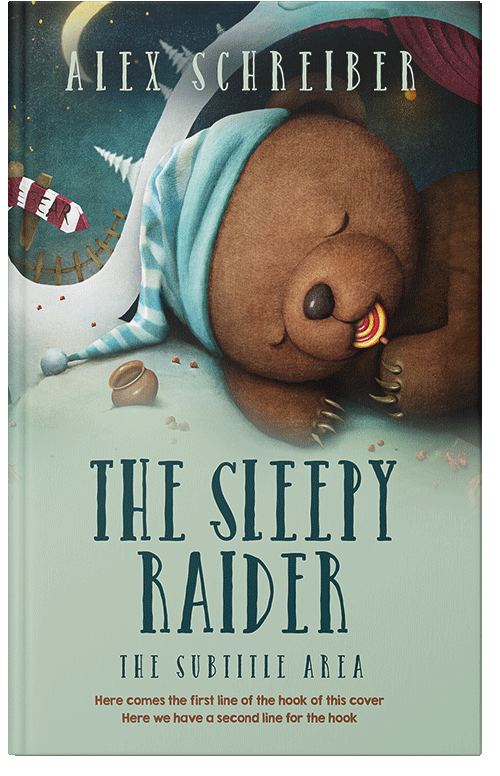 Front view of Outer Space #28791 - Premade Children's Book Cover