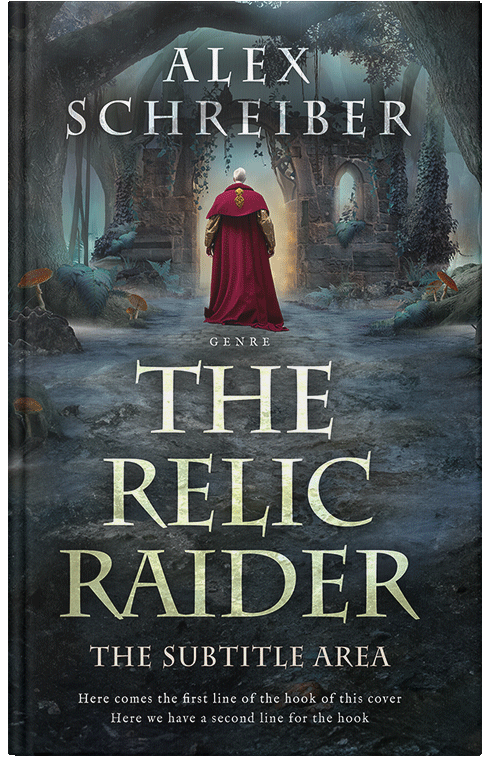 Front view of Premade Fantasy Book Cover - Outer Space