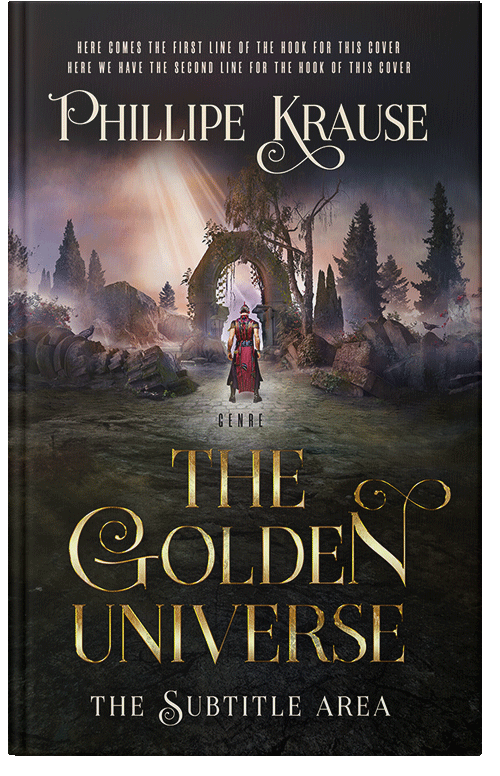 Front view of Premade Fantasy Book Cover - Zeus