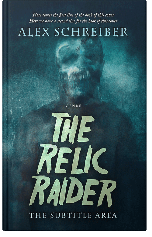 Front view of Premade Horror Book Cover - Elephant