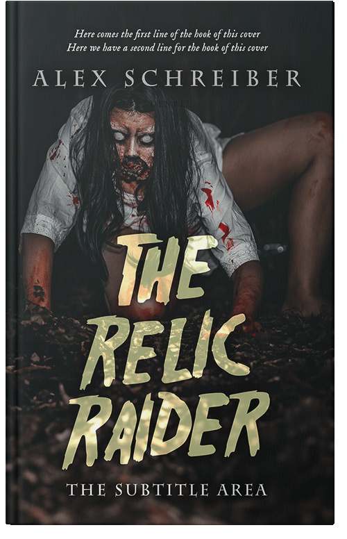 Front view of Cod Gray #28817 - Premade Horror Book Cover