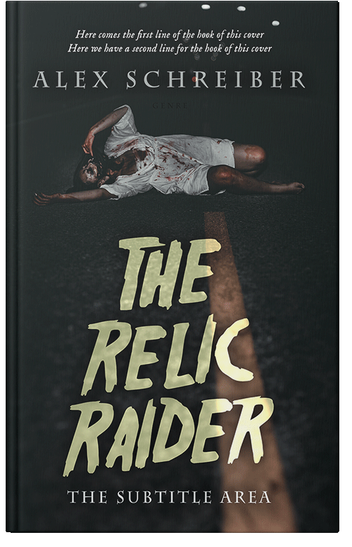 Front view of Premade Horror Book Cover - Woodsmoke