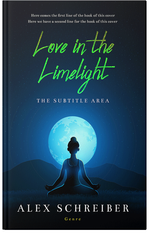 Front view of Premade Health & Dieting & Fitness Book Cover - Black Pearl