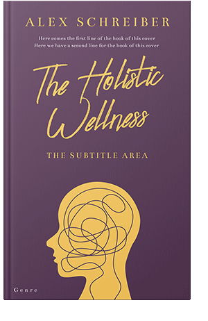 Pre Made Book Cover Eggplant