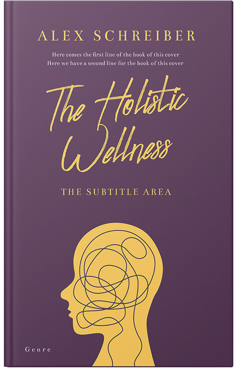 Front view of Eggplant #28834 - Premade Self-Improvement & Self-Help Book Cover