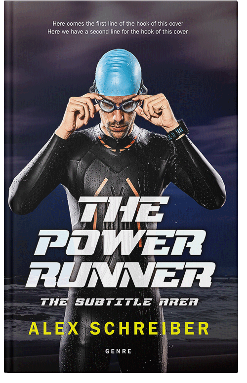 Front view of Premade Sports & Fitness Book Cover - Cinder