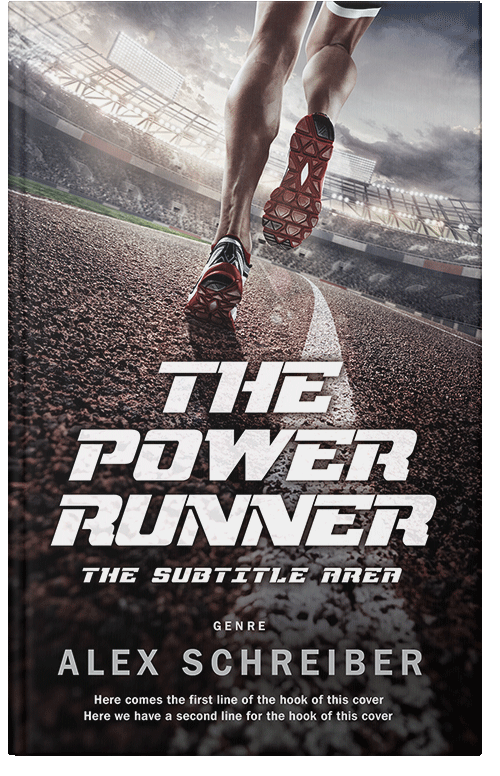 Front view of Premade Health & Dieting & Fitness Book Cover - Thunder