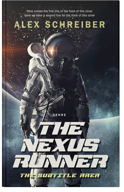 Front view of Moon Mist #28850 - Premade Science Fiction Book Cover