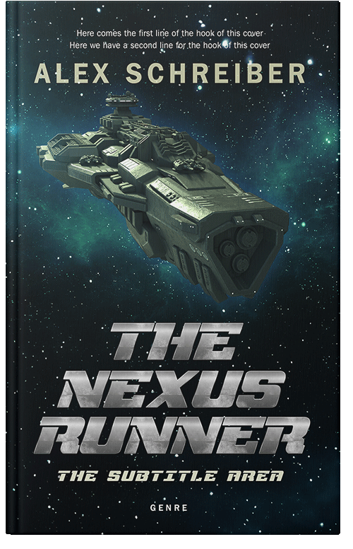 Front view of Aztec #28856 - Premade Science Fiction Book Cover