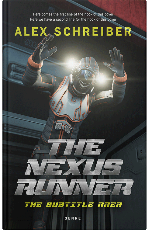 Front view of Premade Science Fiction Book Cover - Bison Hide