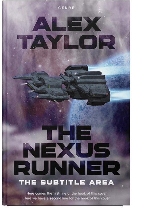 Front view of Rum #28863 - Premade Science Fiction Book Cover