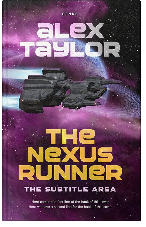 Front view of Wine Berry #28864 - Premade Science Fiction Book Cover