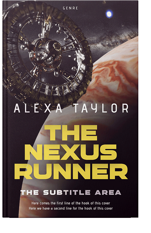 Front view of Straw #28872 - Premade Science Fiction Book Cover