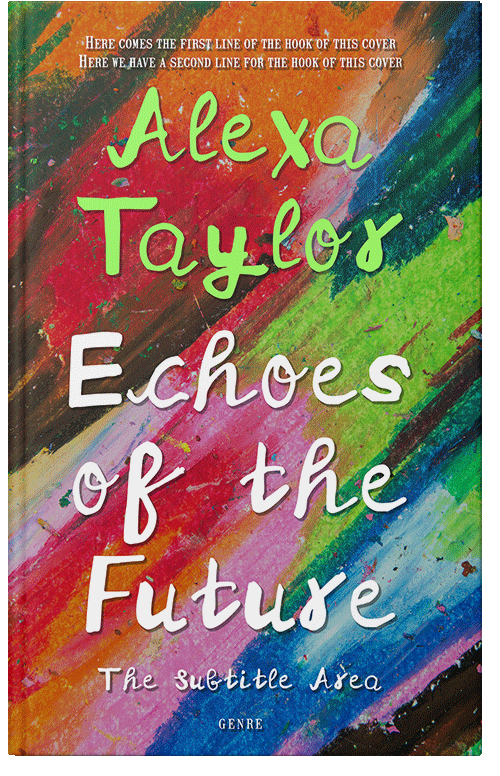 Front view of Premade Abstract Book Cover - Mojo