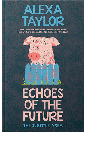 Pre Made Book Cover Pickled Bluewood