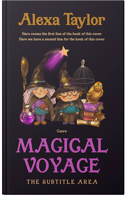 Front view of Premade Fantasy Book Cover - Thunder