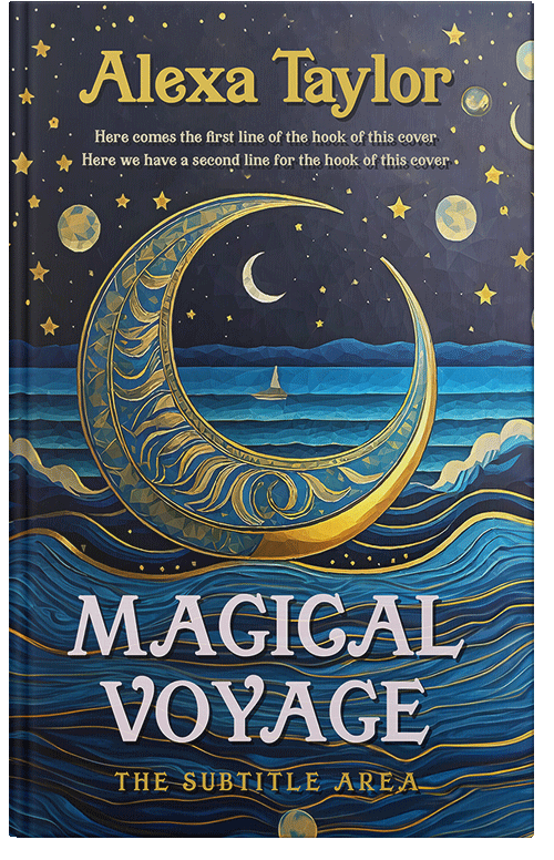 Front view of Ebony Clay #28917 - Premade Abstract Book Cover