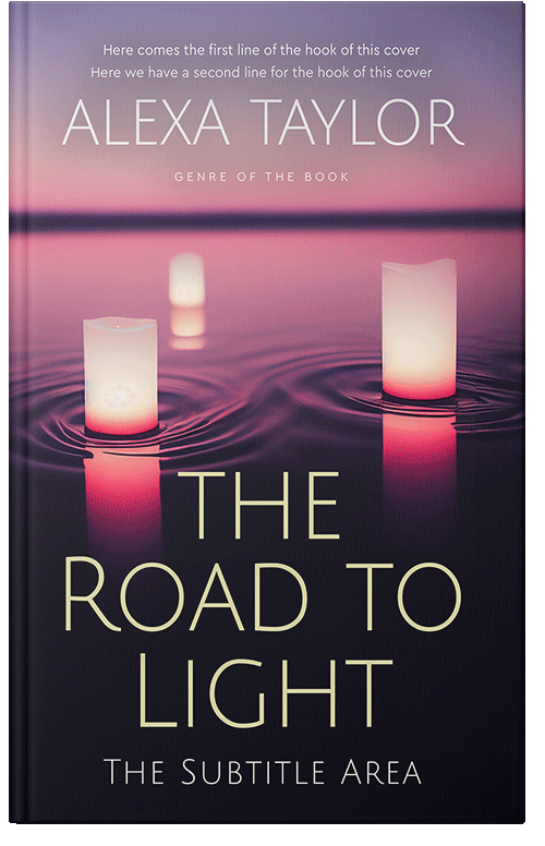 Front view of Premade Health & Mind & Body Book Cover - Petite Orchid