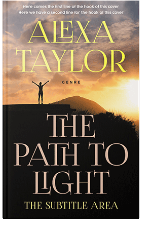 Pre Made Book Cover Gold Sand