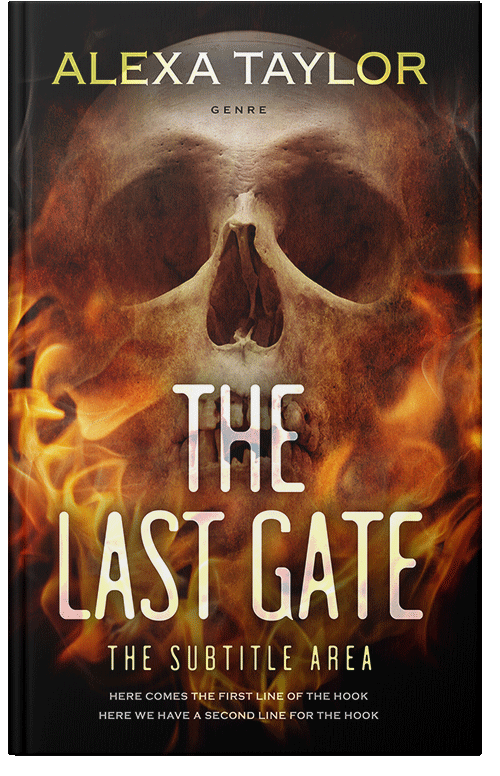Front view of Premade Horror Book Cover - Paco