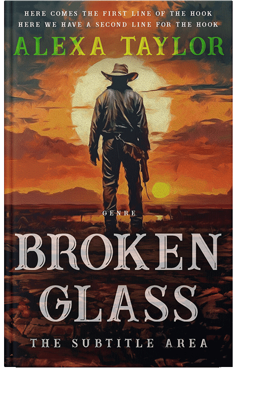 Front view of Raw Sienna #28979 - Premade Action & Adventure Book Cover