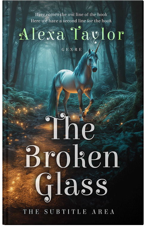 Front view of Outer Space #28981 - Premade Fantasy Book Cover