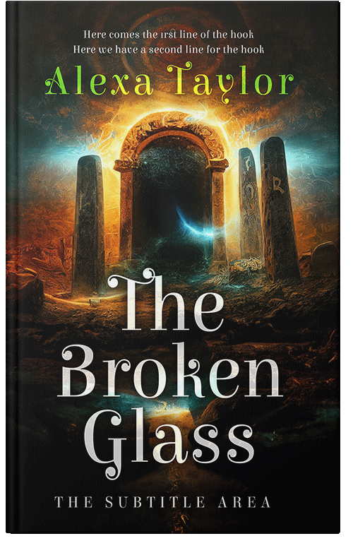 Front view of Premade Fantasy Book Cover - Laser