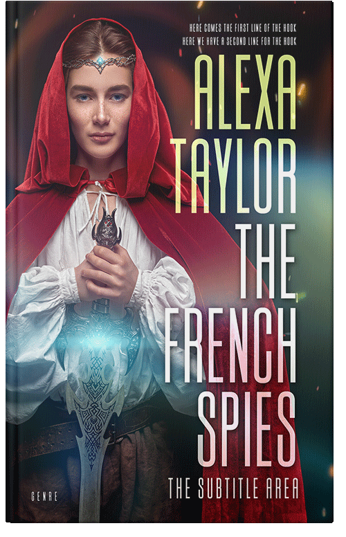 Front view of Thunder #29027 - Premade Fantasy Book Cover