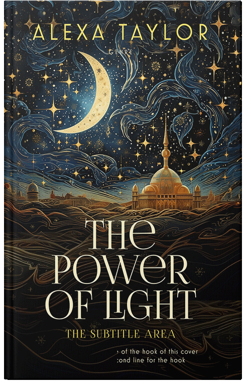 Front view of Premade Religion & Spirituality Book Cover - Woodsmoke