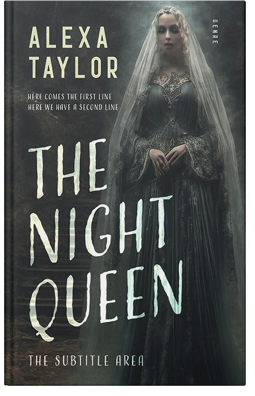 Front view of Outer Space #29092 - Premade Abstract Book Cover