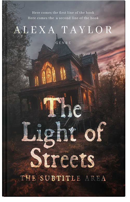 Front view of Cocoa Brown #29096 - Premade Horror Book Cover