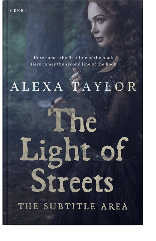 Front view of Mirage #29100 - Premade Horror Book Cover