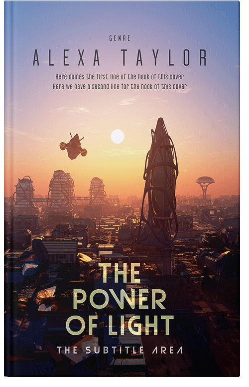 Front view of Premade Science Fiction Book Cover - Clam Shell